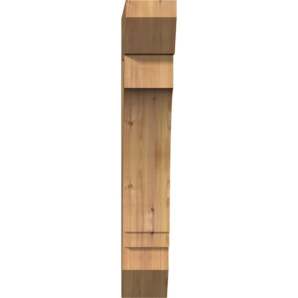 Imperial Slat Smooth Bracket, Western Red Cedar, 5 1/2W X 22D X 34H